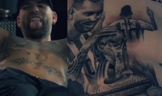 乐鱼体育在线网址-好兄弟！奥塔门迪身上有梅西文身，今日梅西让点助其主场告别破门