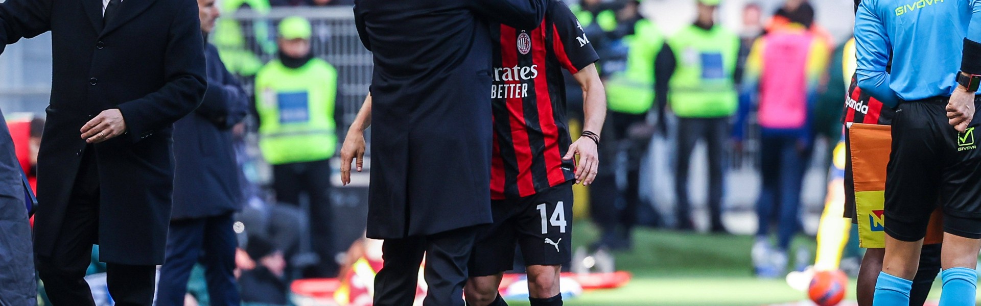 Leyu 体育网站-米兰1-0莱切幕后：阿莱格里频繁与替补席的莫德里奇讨论场上局势